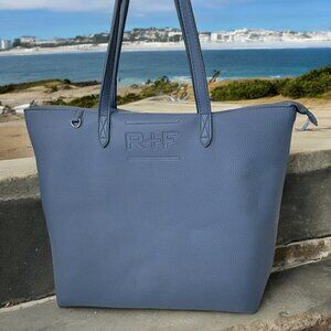 RODAN + FIELDS Blue Tote Bag With Make-Up Bag Pouch